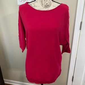 Express tunic berry color.
